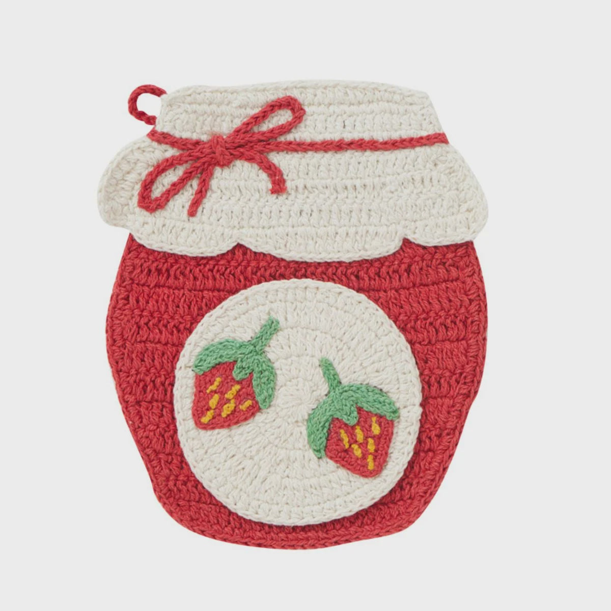 Jam Jar Cotton Knit Pot Holder
