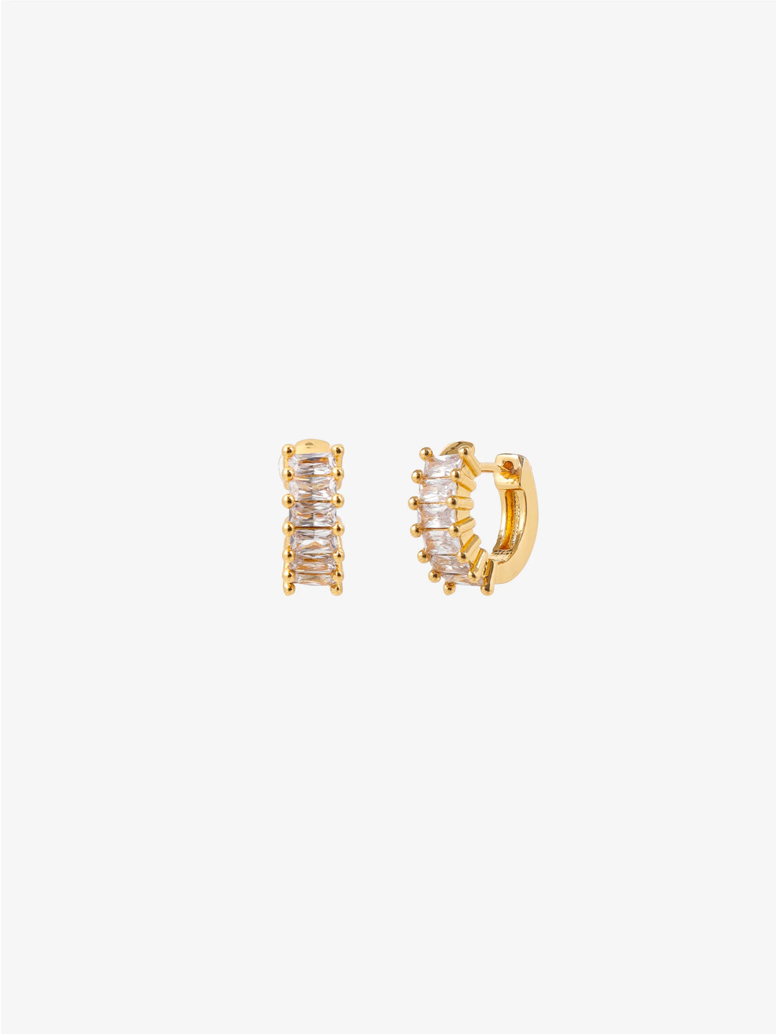 Jazzlyn Diamante Huggie Earrings