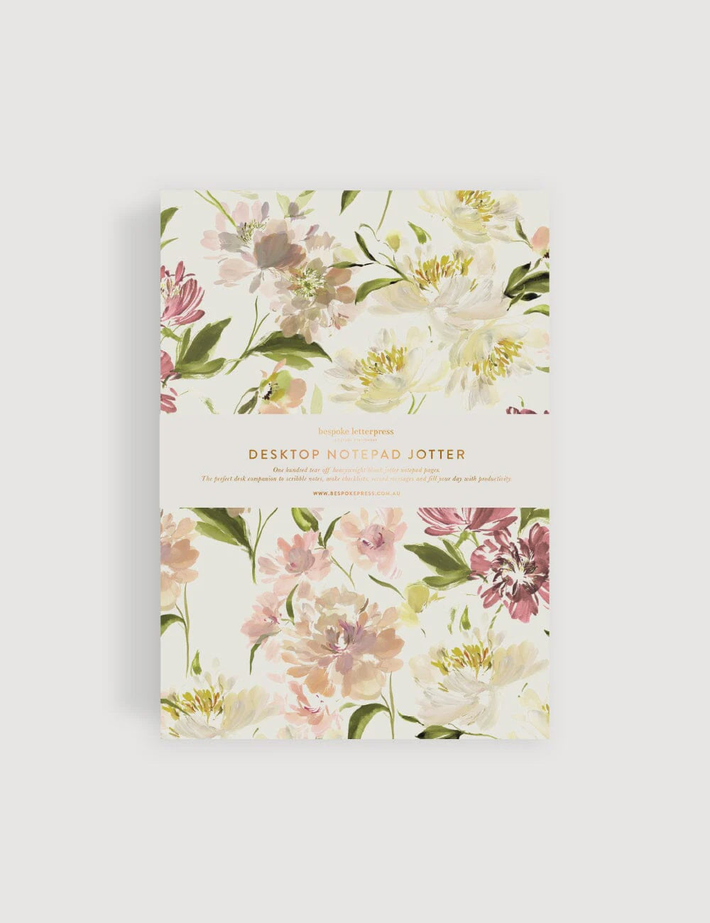 Desktop Jotter Notepad - Peony