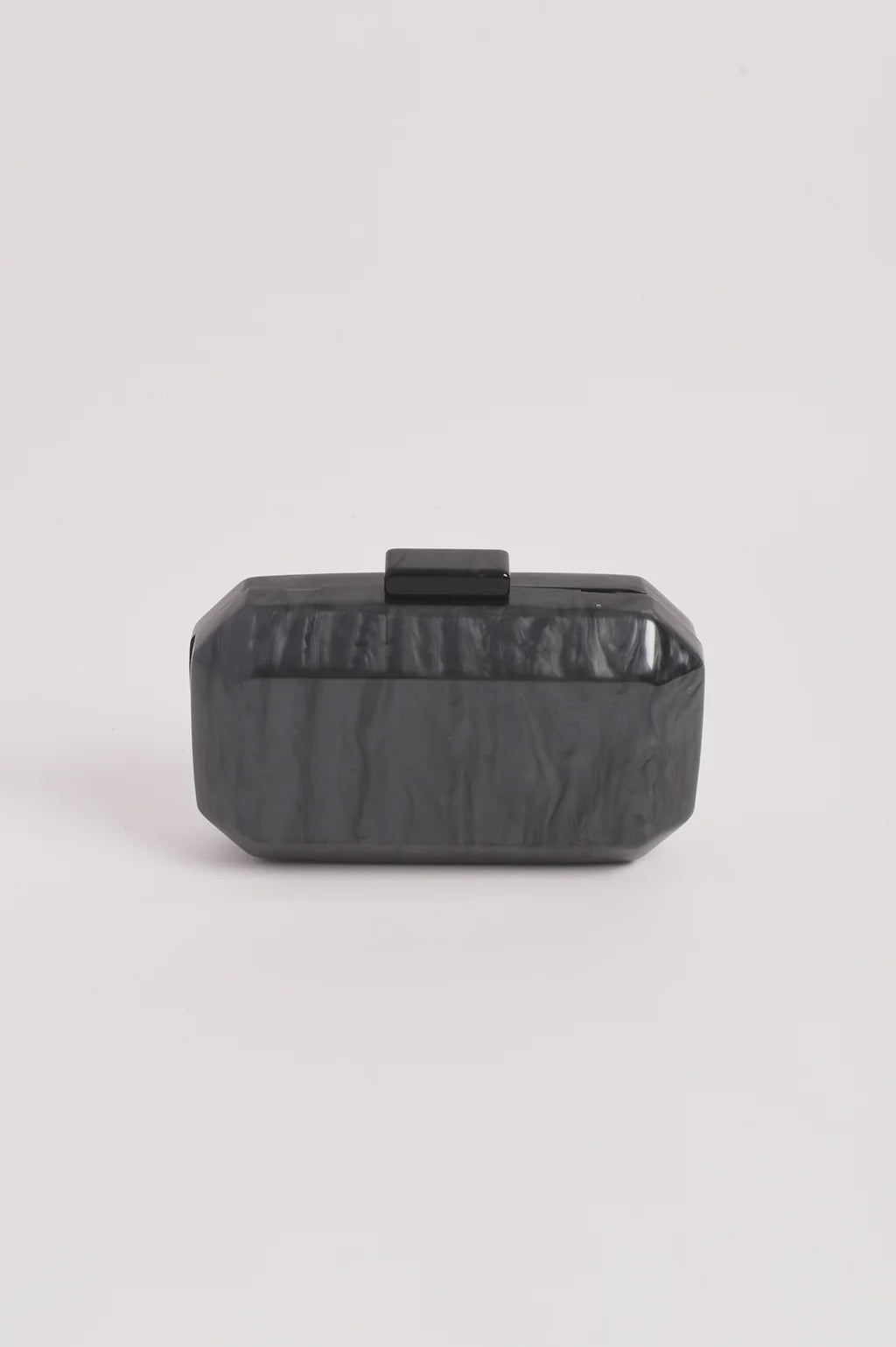 Juliana Beveled Edge Clutch - Grey
