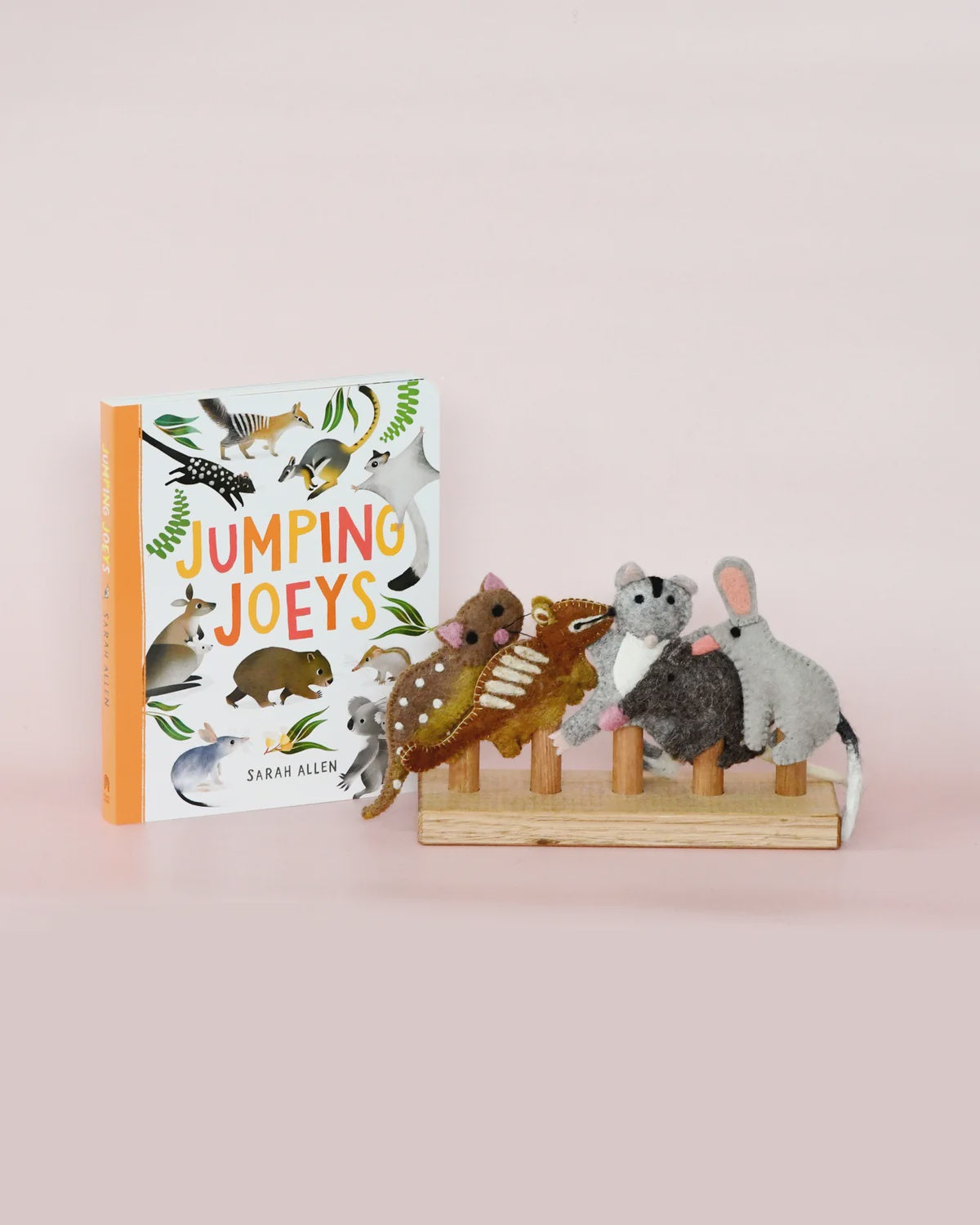 Jumping Joeys Finger Puppets and Book Set by Sarah Allen