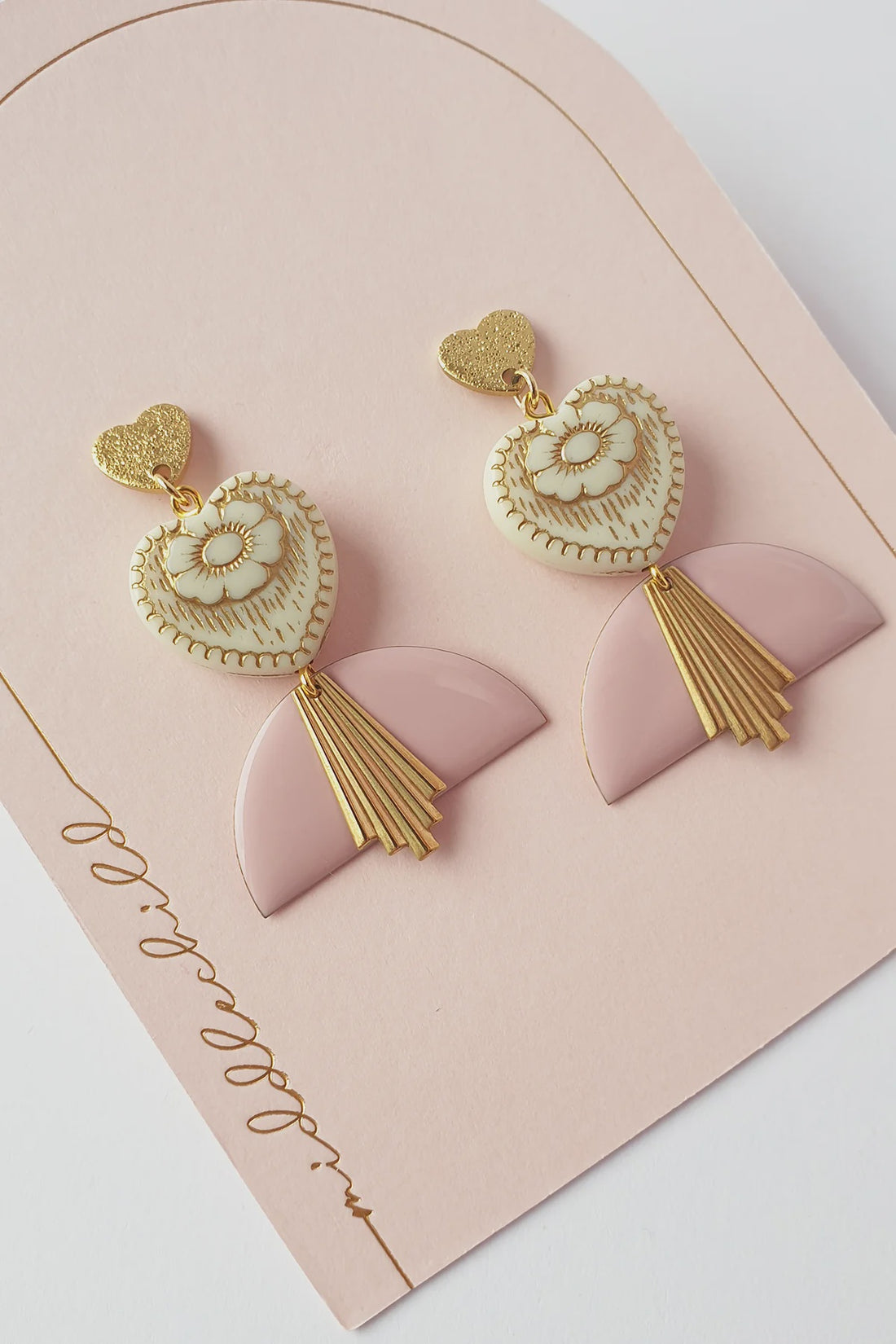 Kahlo Earrings - Pink