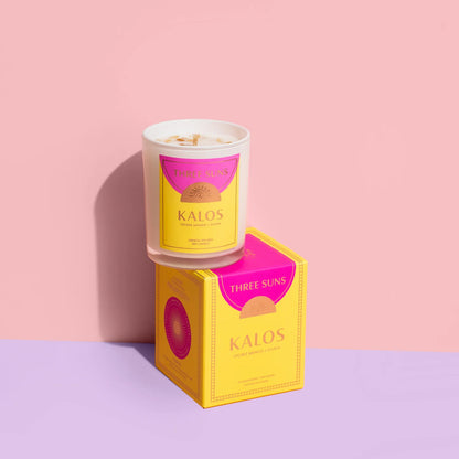 Three Suns Mini Crystal Candle - Kalos - Lychee Mango Guava