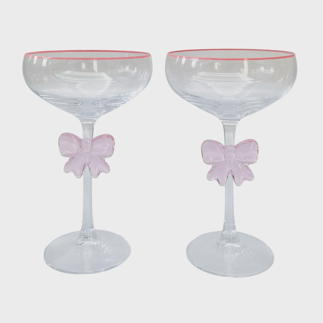 Kaya Bow Coupe Glasses - Set of 2