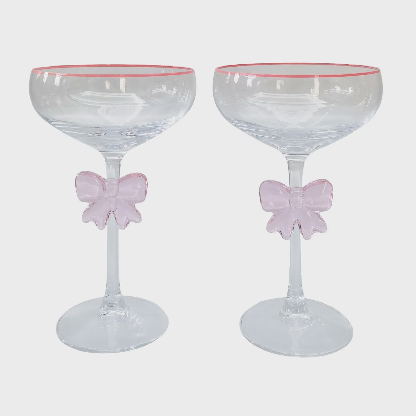 Kaya Bow Coupe Glasses - Set of 2