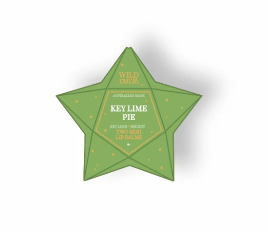 Key Lime Pie Mini Lip Balm Duo Star Bauble
