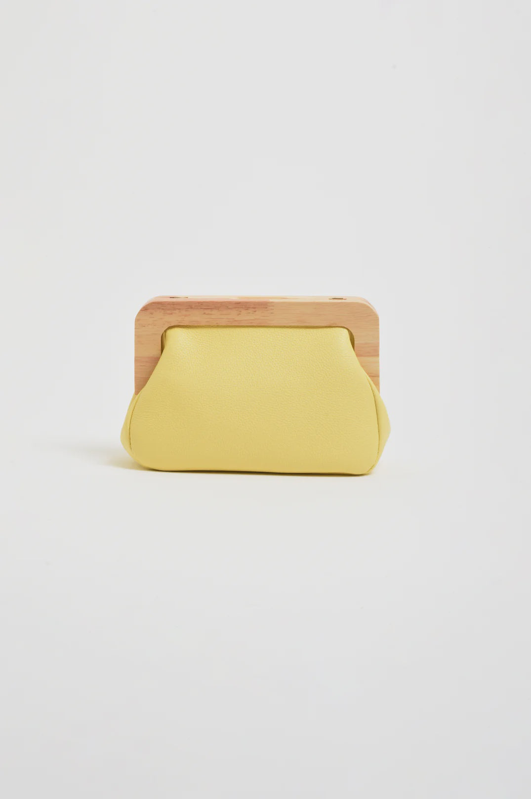 Kimmi Timber Frame Clutch - Yellow