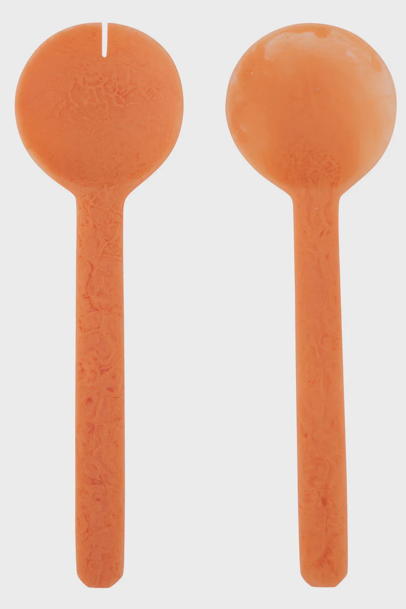Kip Salad Servers Set of 2 - Papaya