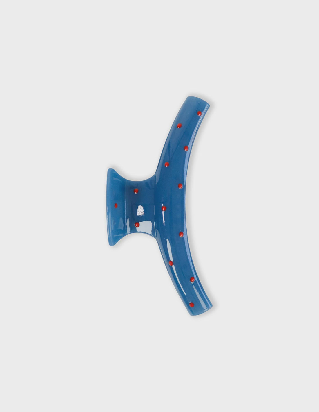 Kourtney Polka Dot Claw Clip - Blue