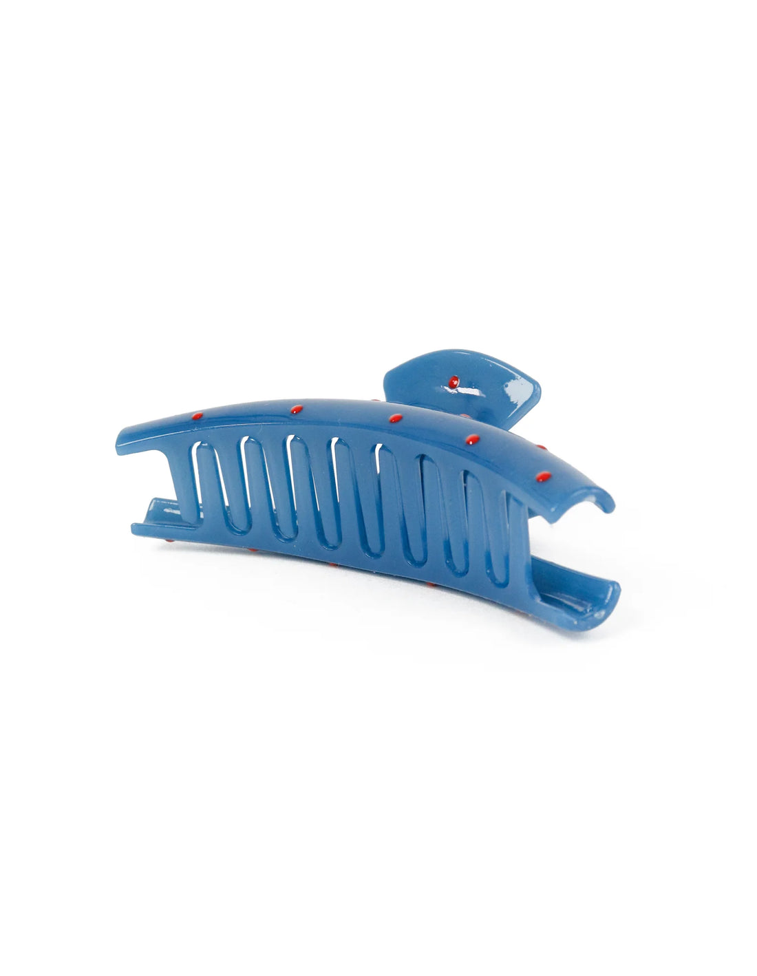 Kourtney Polka Dot Claw Clip - Blue