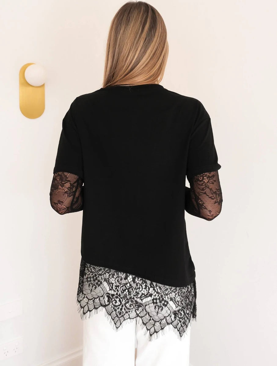 Lace Long Sleeve Tee