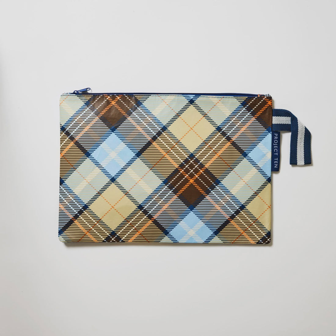 Large Zip Pouch - Country Plaid