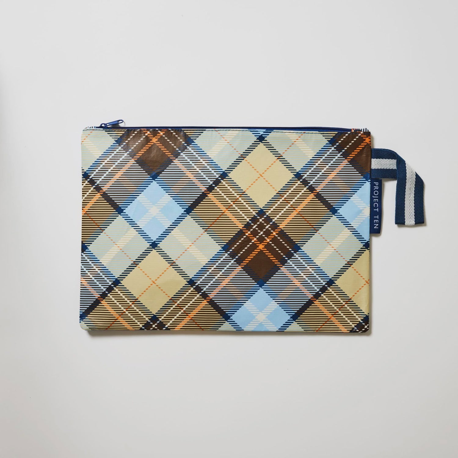 Large Zip Pouch - Country Plaid