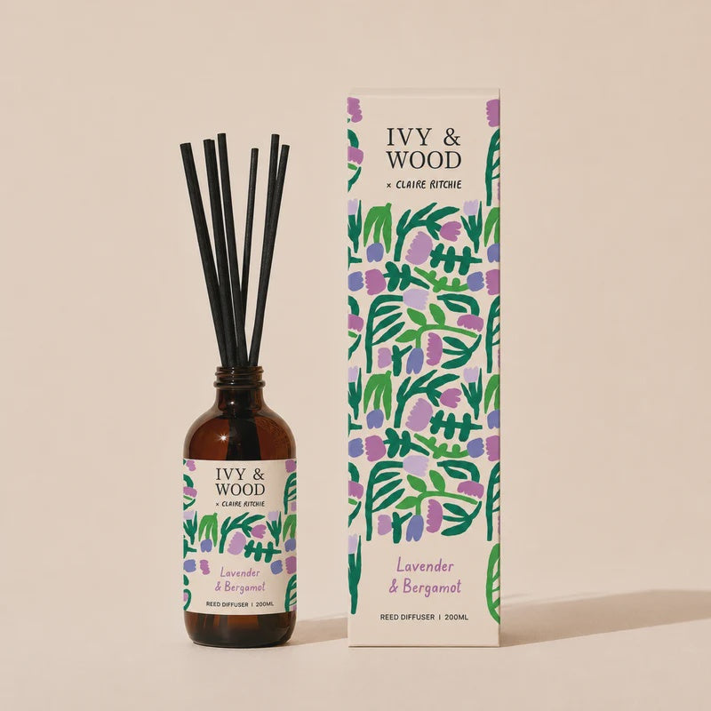 Lavender &amp; Bergamot Reed Diffuser | Bloom x Claire Ritchie