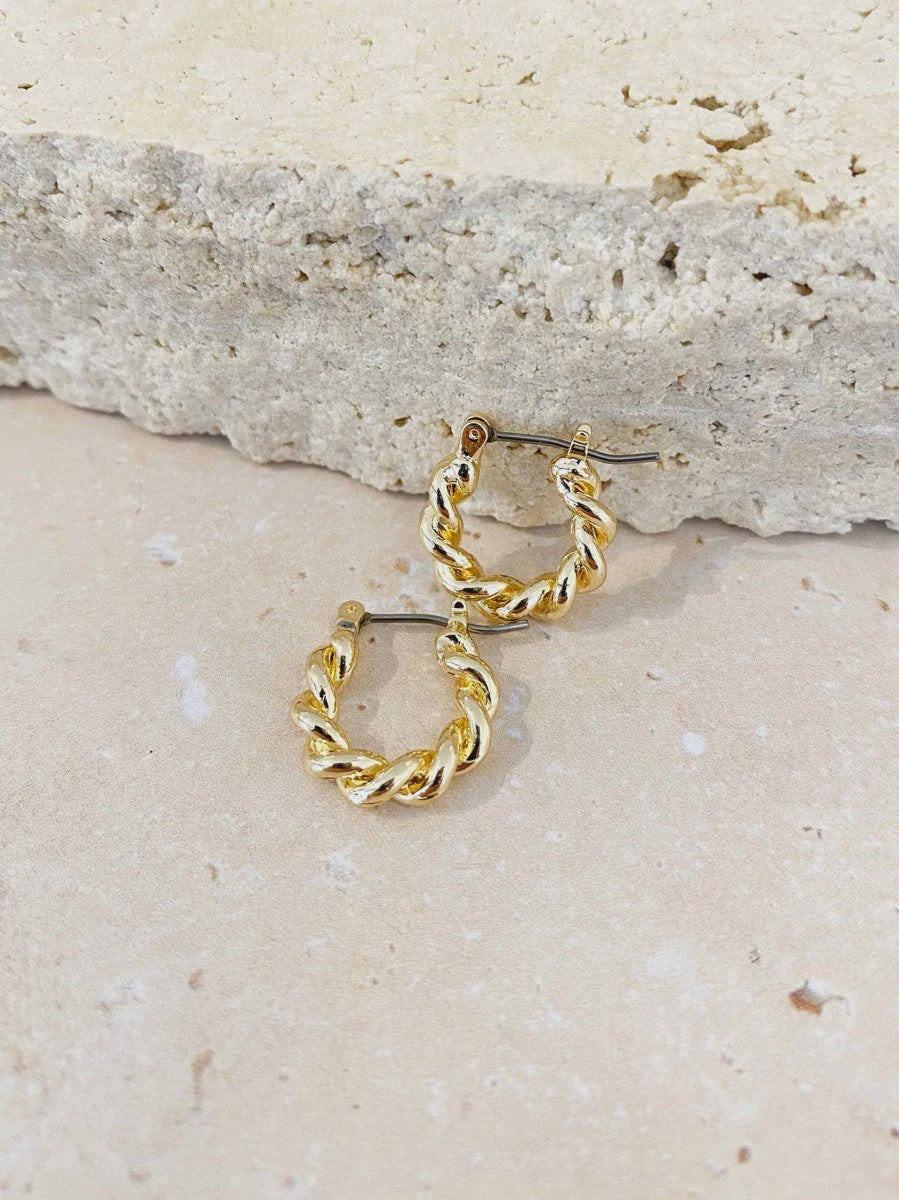 Leila Gold Hoop Earrings