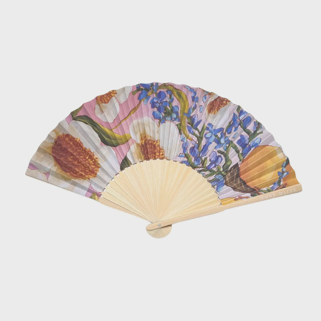 Lots Of Lemons Hand Fan