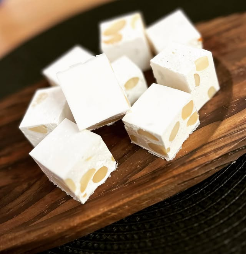 Macadamia, Lemon Myrtle &amp; Finger Lime Nougat 160g