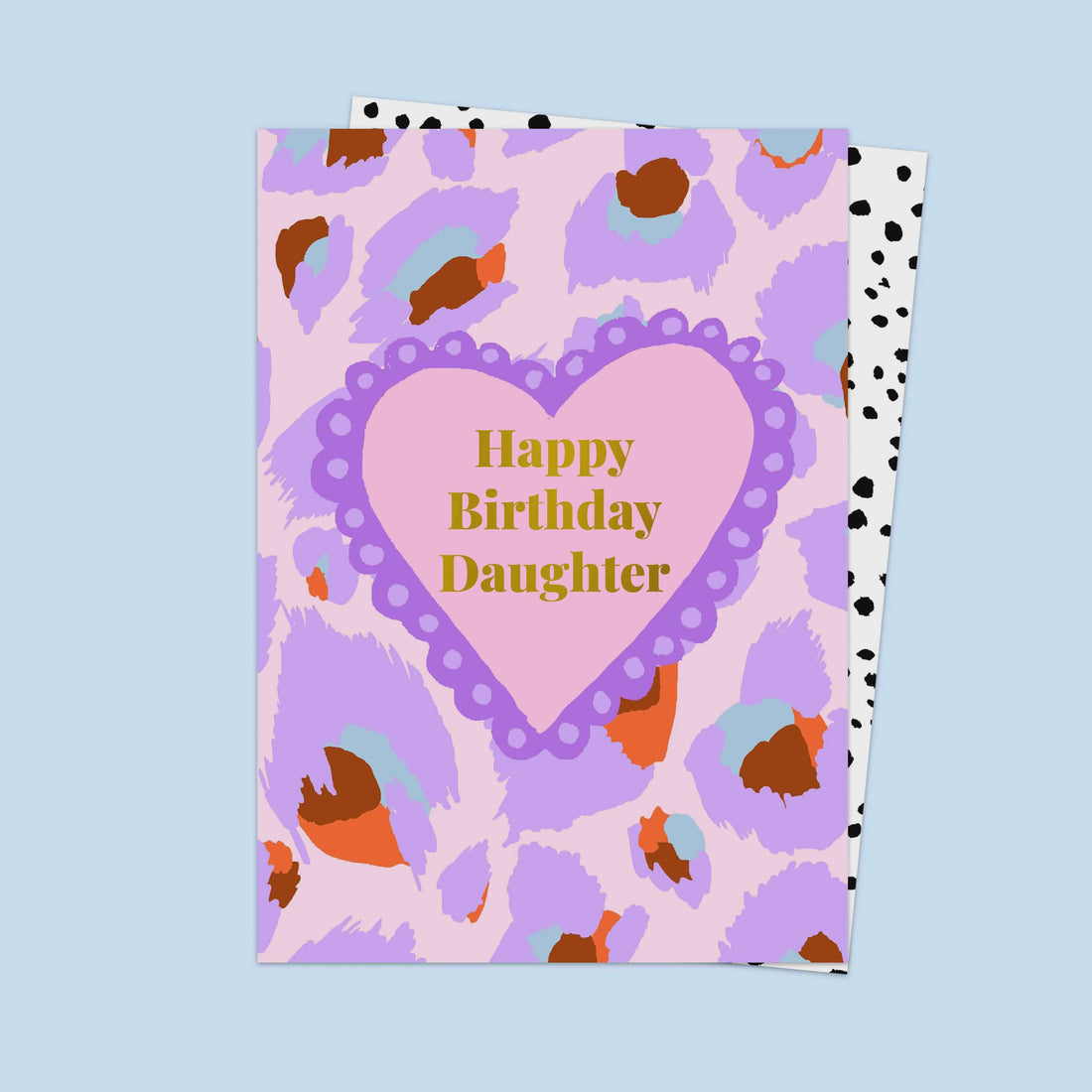 Happy Birthday Daughter Leopard Greeting Card