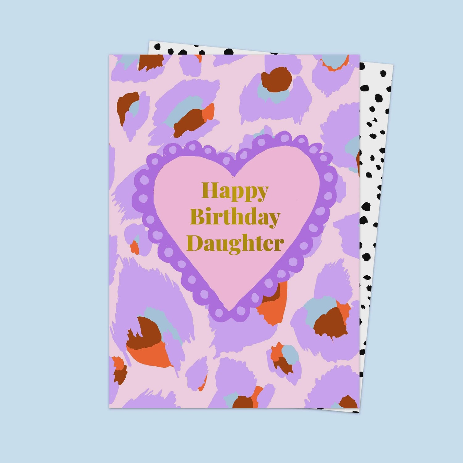 Happy Birthday Daughter Leopard Greeting Card