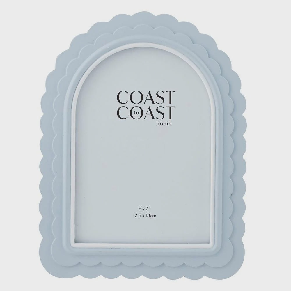 Lexi Resin 5x7 Photo Frame Blue/White