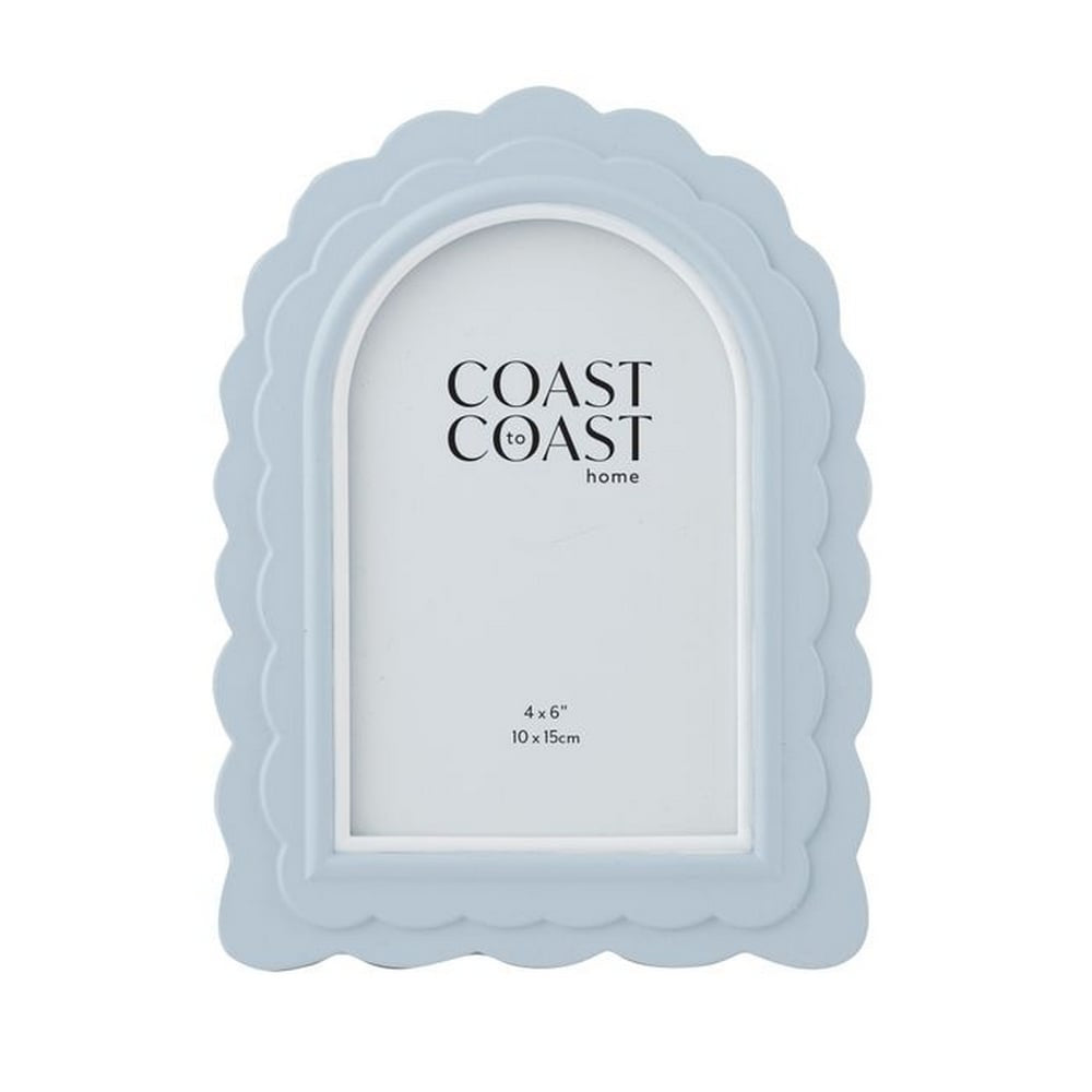 Lexi Resin 4x6 Photo Frame Blue/White