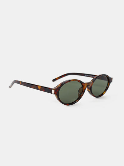 L&amp;S Lexi Oval Sunglasses in Tortoise