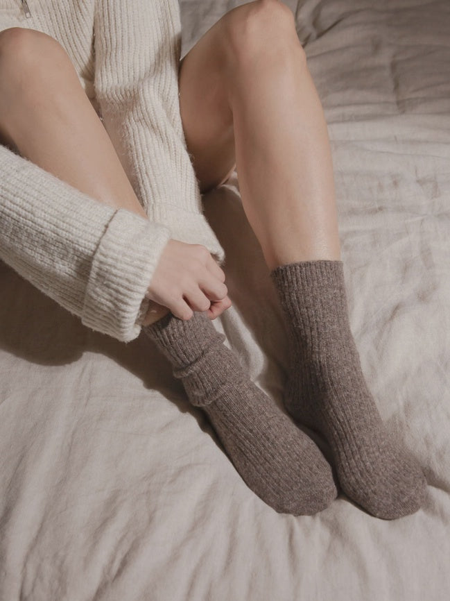 The Comfiest Socks Lite - Light Choccy