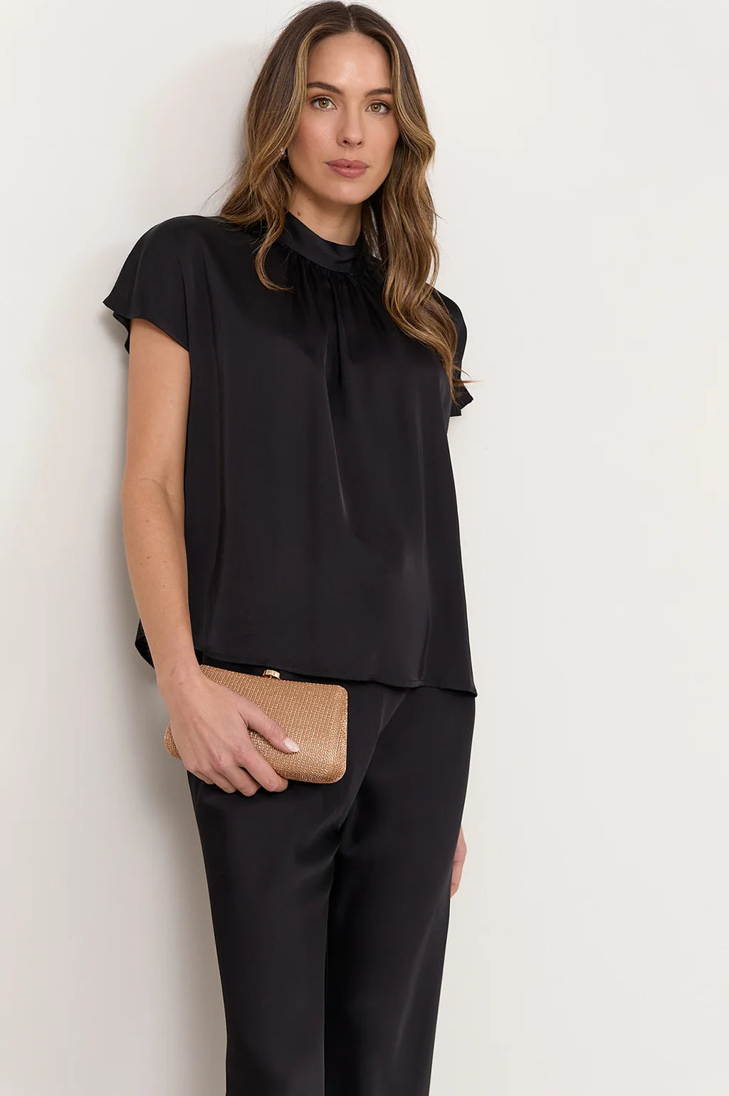 Lile Structured Mesh Event Clutch - Gold