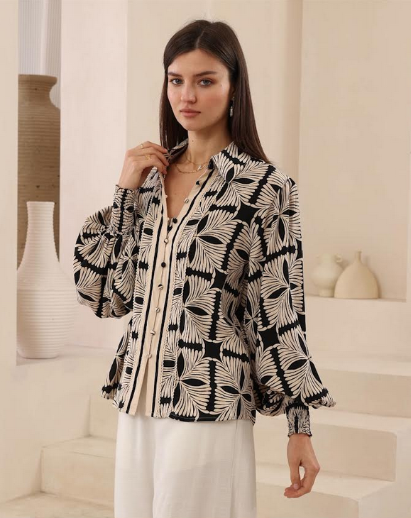 Linocut Blouse