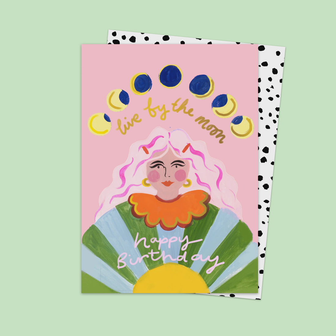 Live By The Moon Greeting Card