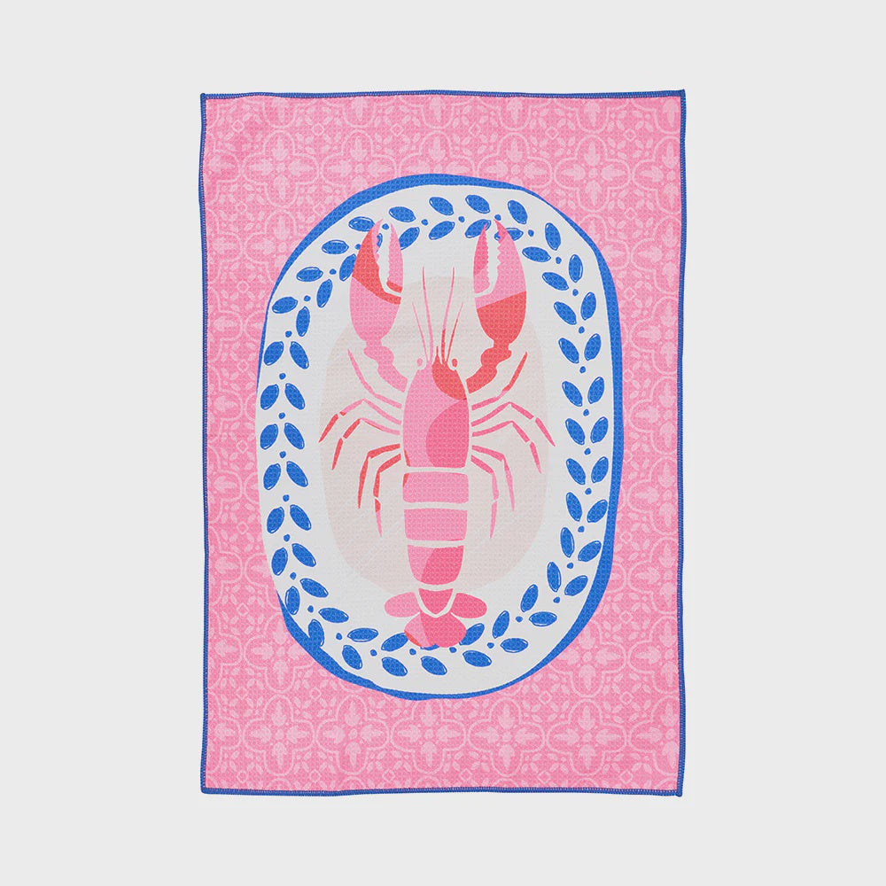 Microfibre Tea Towel - Lobster