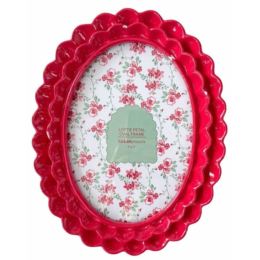 Lottie Petal Frame - Red 5x7
