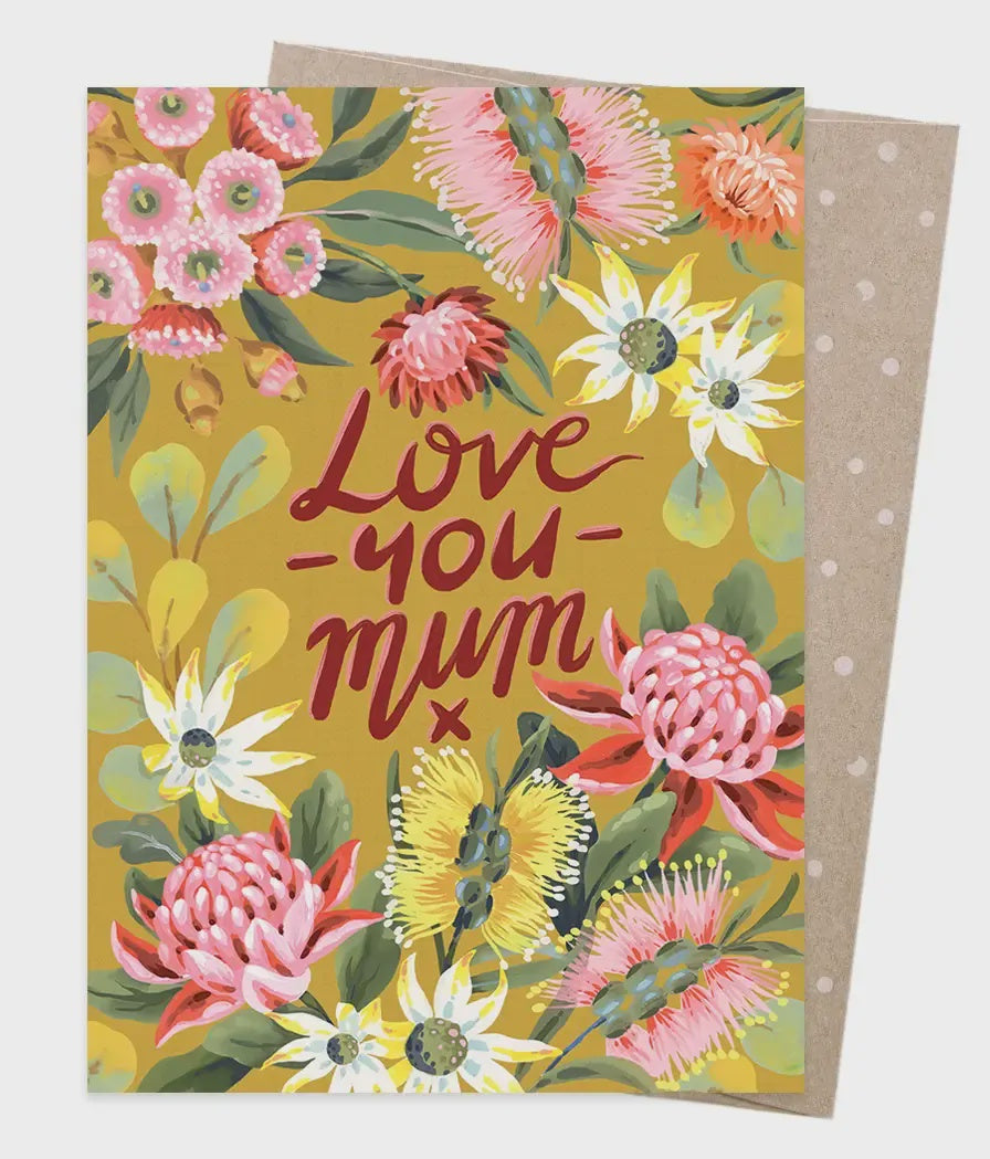Love Mum Garden Greeting Card