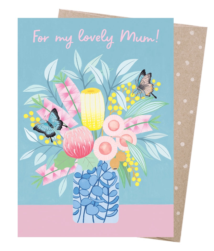 Lovely Mum Butterflies Greeting Card