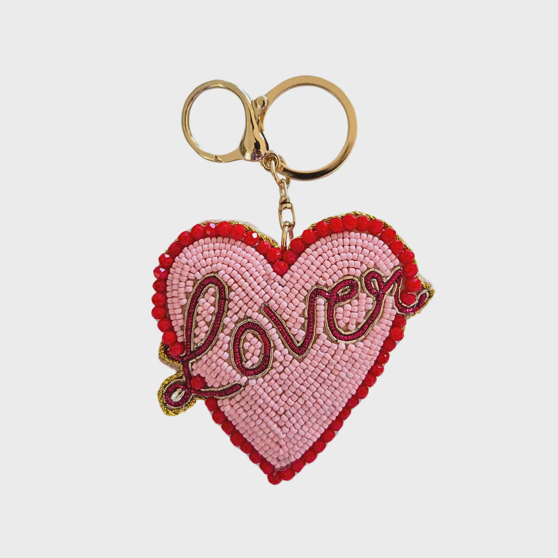 Lover Beaded Keychain
