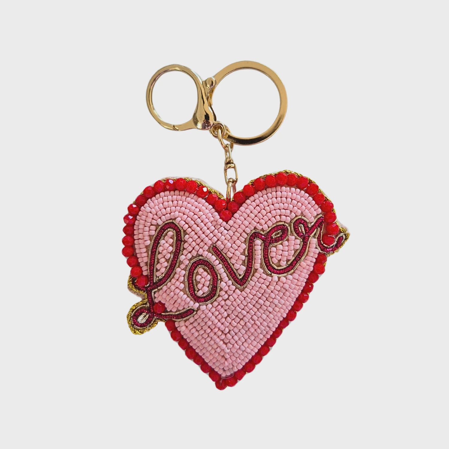 Lover Beaded Keychain