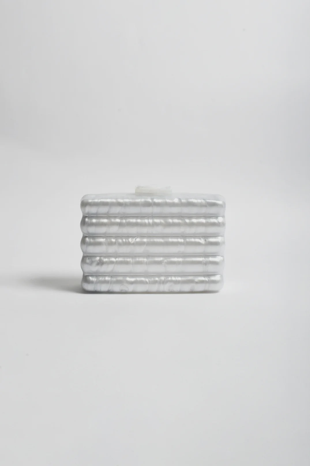 Lucette Wavy Resin Structured Clutch