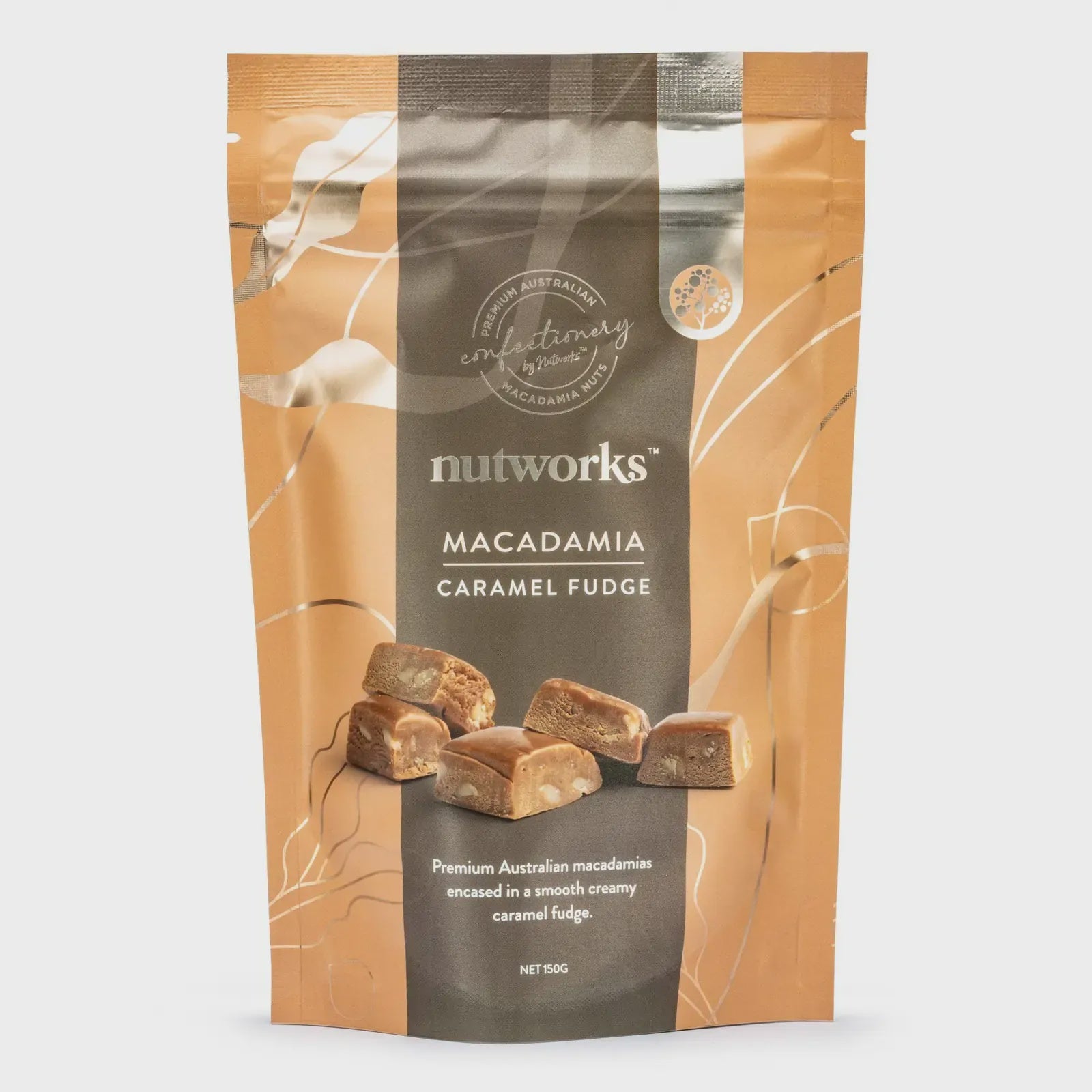 Nutworks Caramel Macadamia Fudge 150g