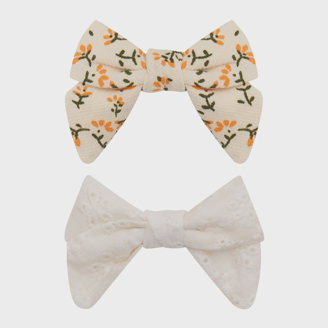 Maggie Floral Bow Clips - Set of 2