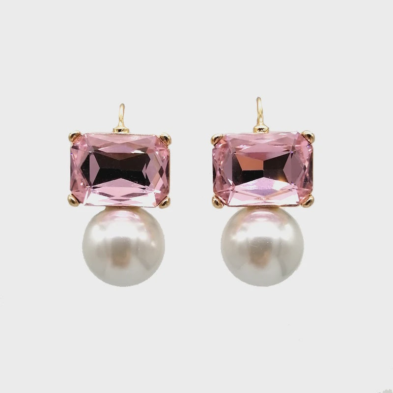 Maggie Earrings - Light Pink