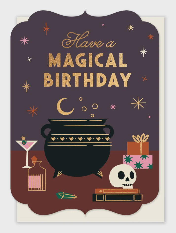 Witchy Magical Birthday Greeting Card
