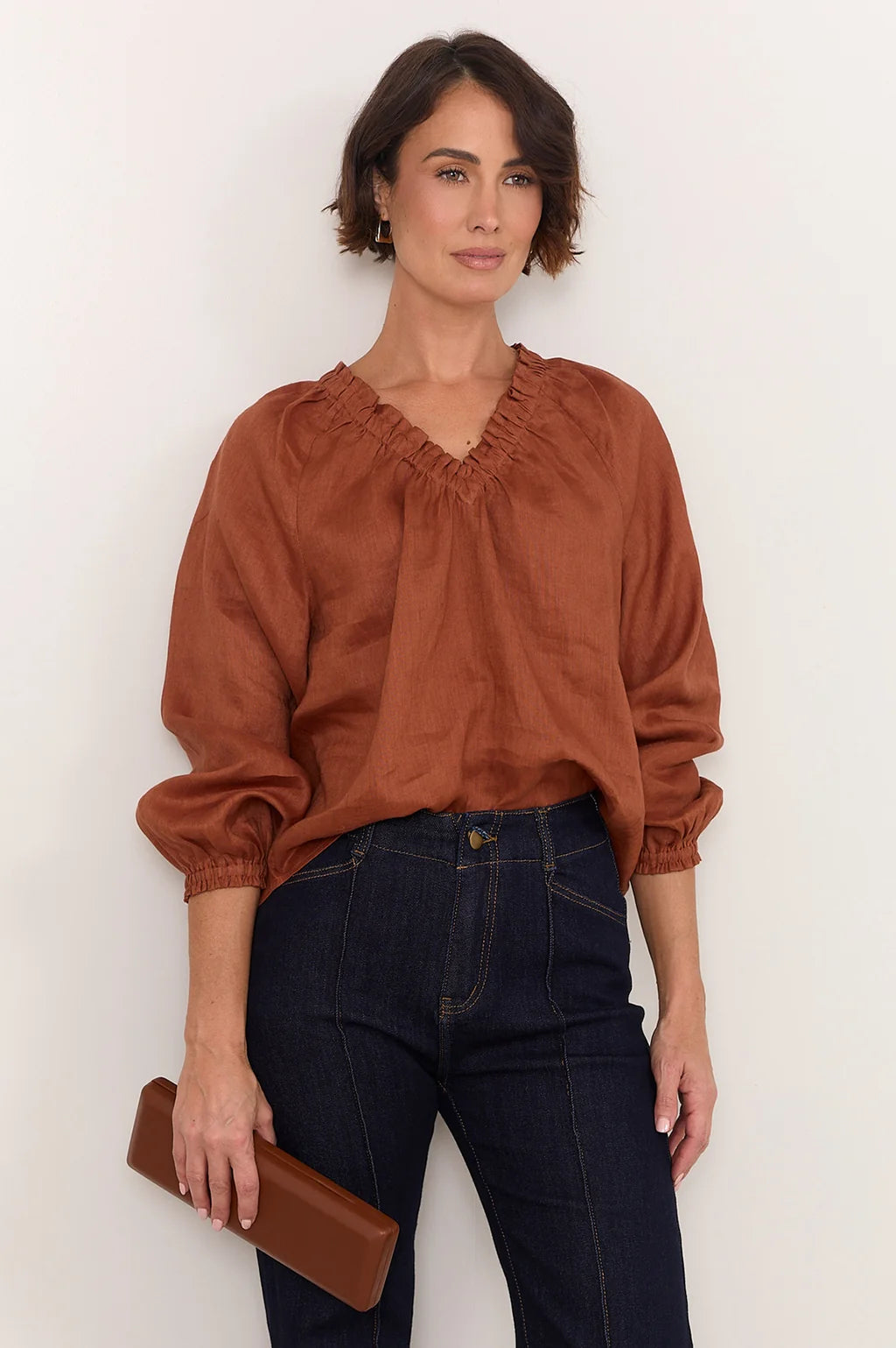 Mali Long Event Clutch - Tan