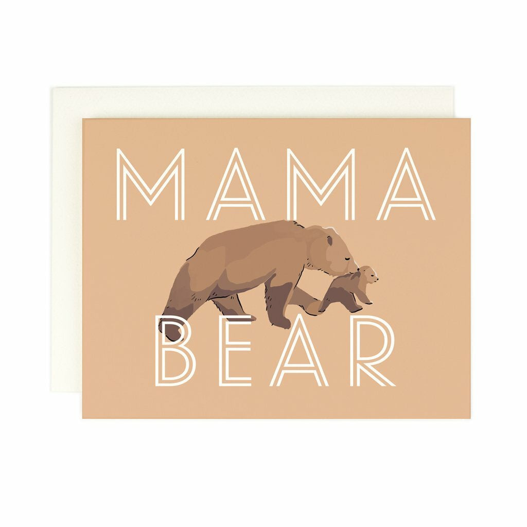 Mama Bear Mothers Day Greeting Card