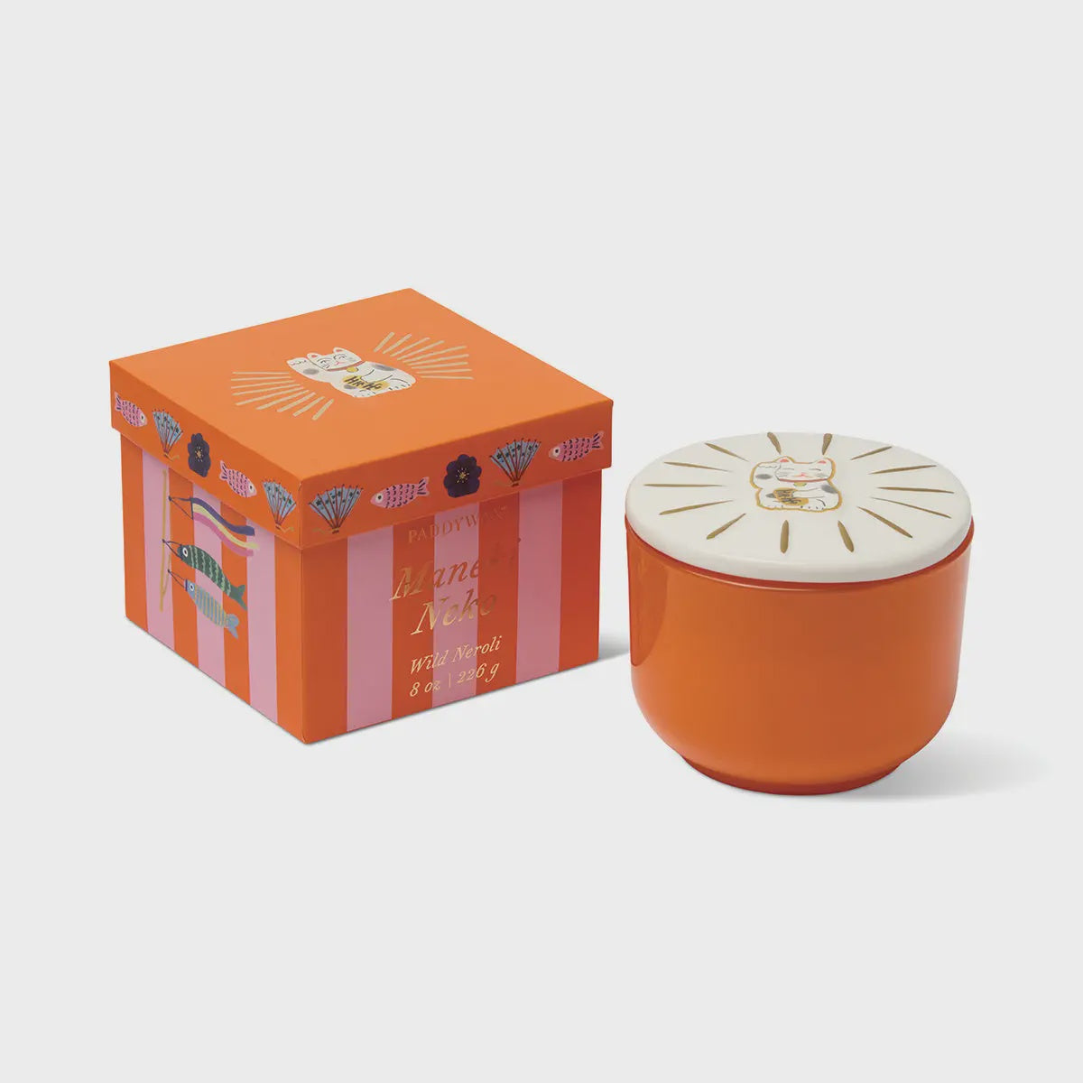 Charmed Glass Candle - Maneki Neko Wild Neroli