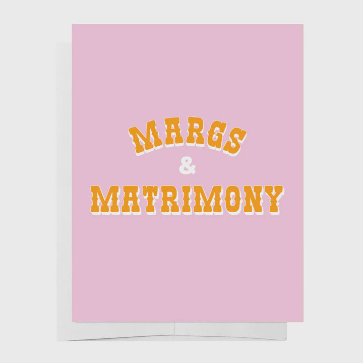 Margs &amp; Matrimony Hens Party Greeting Card