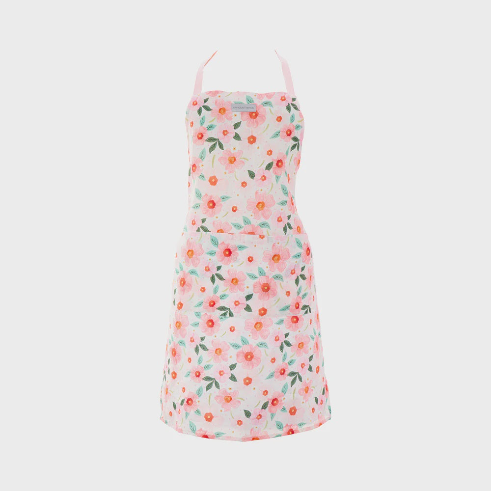 Linen Apron - Meadow Blush