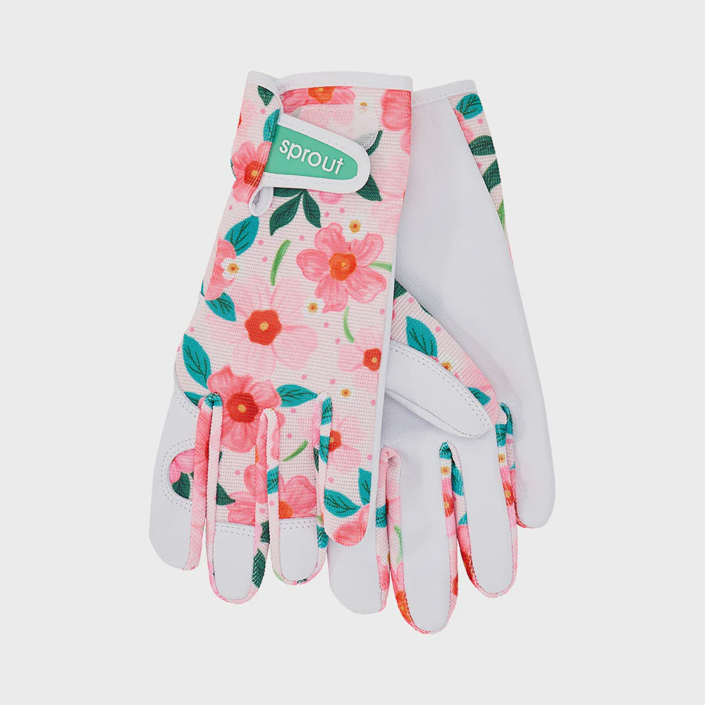 Sprout Goatskin Garden Gloves - Meadow Blush
