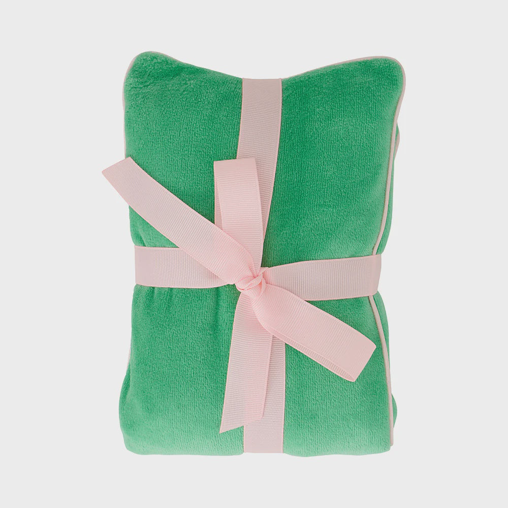 Cosy Luxe Velvet Heat Pillow - Meadow Green