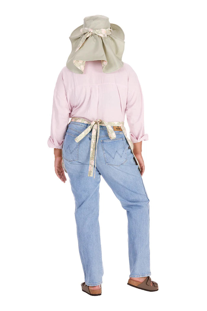 Peony Meadow Waist Apron