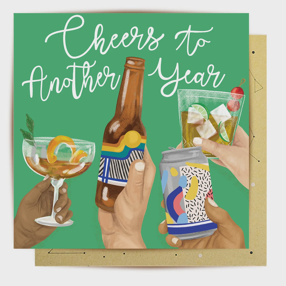 Cheers to Another Year Greeting Card